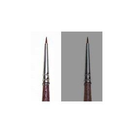 0/10 Synthetic round brush with brown tip - Single