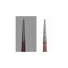 0/5 Synthetic round brush with brown tip - Single