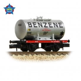 14T Anchor-Mounted Tank Wagon 'Benzene' Silver 855 (N)