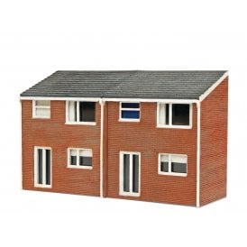 1960s Semi-Detached Houses (Low Relief Backs) Laser Kit (N)