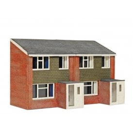 1960s Semi-Detached Houses (Low Relief Fronts) Laser Kit (N)