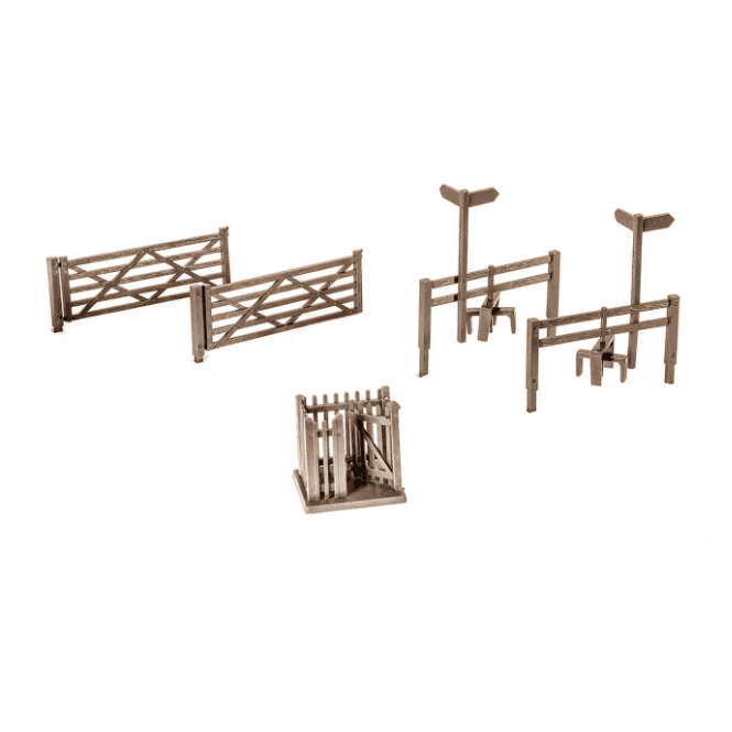 Peco 2 Field Gates - 2 Styles - 1 Wicket Gate