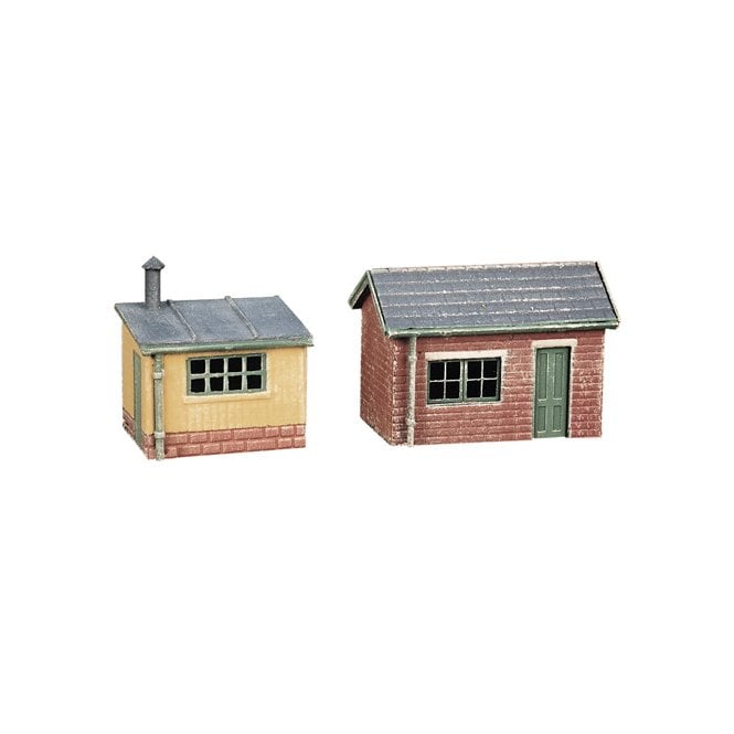 Ratio 2 Lineside Huts (1 brick - 1 wood)