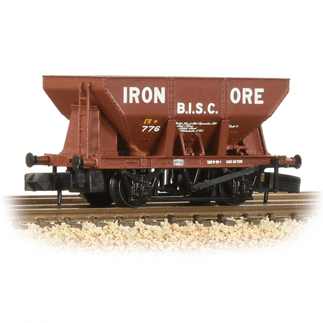 Graham Farish 24T Iron Ore Hopper 'B.I.S.C. Iron Ore' Red