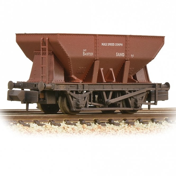 Graham Farish 24T Iron Ore Hopper BR Bauxite (Early) [Weathered]
