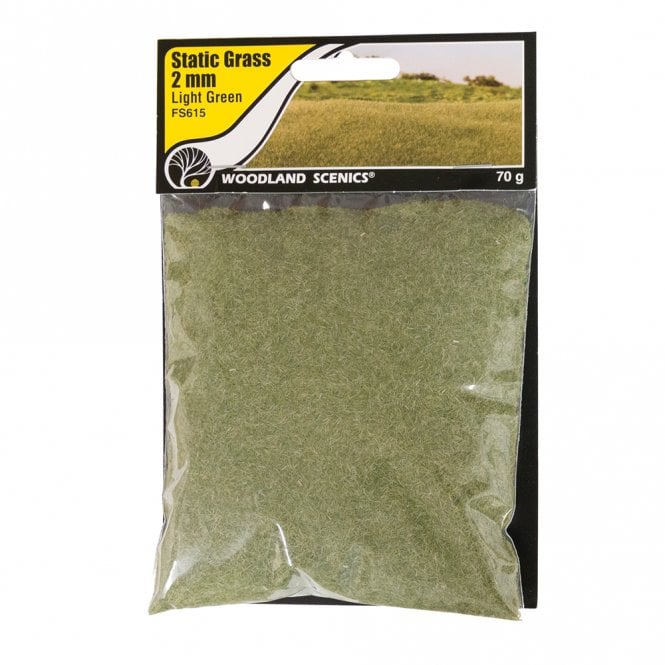 Woodland Scenics 2mm Static Grass Light Green