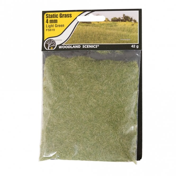 Woodland Scenics 4mm Static Grass Light Green