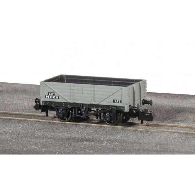 Peco 5 Plank 9ft Open Wagon - BR Grey