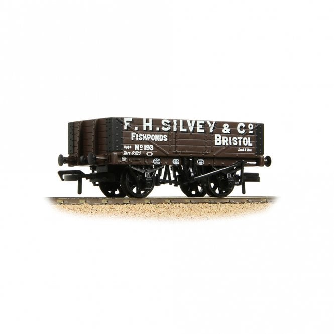 Bachmann 5 Plank Wagon Wooden Floor 'F. H. Silvey & Co.' Brown (OO)