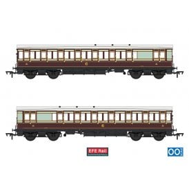54ft non-Corridor Brake Third Caledonian Railway Plum & OffWhite
