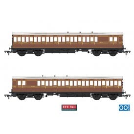 54ft non-Corridor Brake Third LBSCR Raw Umber