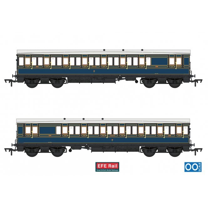 EFE Rail 54ft non-Corridor Brake Third S&DJR Lined Blue