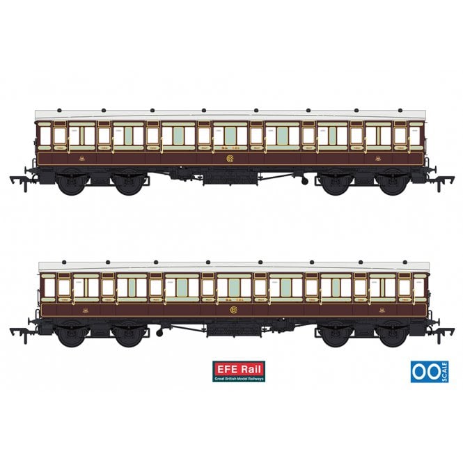 EFE Rail 54ft non-Corridor Composite Caledonian Railway Plum & Off-White