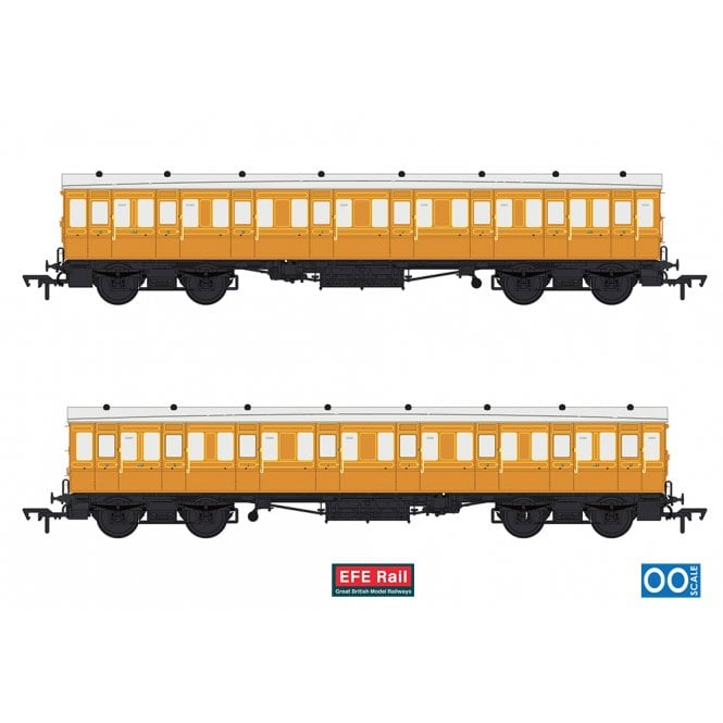 EFE Rail 54ft non-Corridor Composite Lined Teak