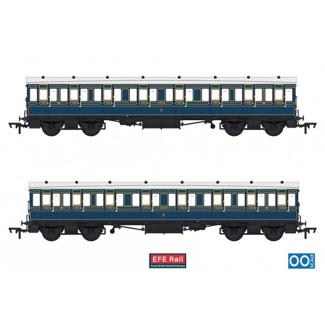 EFE Rail 54ft non-Corridor Composite S&DJR Lined Blue