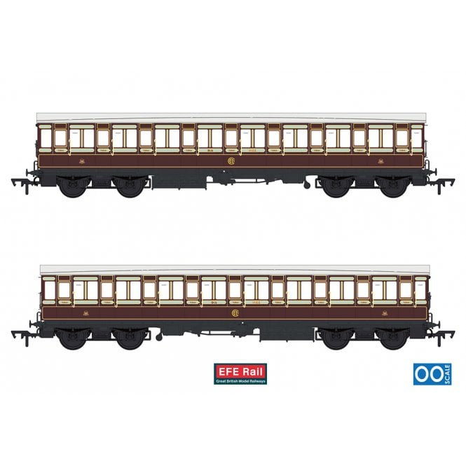 EFE Rail 54ft non-Corridor Third Caledonian Railway Plum & Off-White