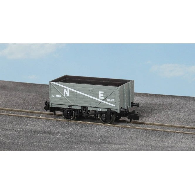 Peco 7 Plank 9ft Open Wagon - NE Grey