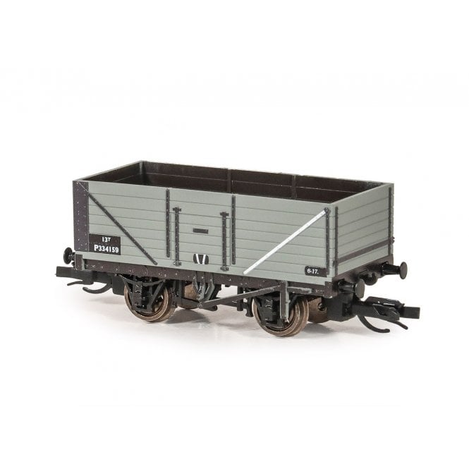 Peco 7-Plank Open Wagon BR Grey 'P334159' (TT)