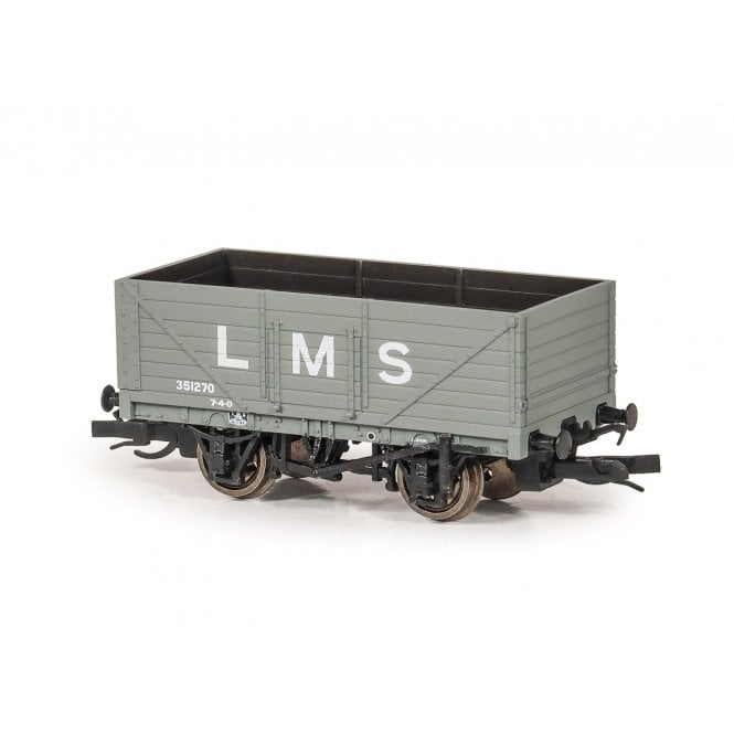 Peco 7-Plank Open Wagon LMS Grey '351270' (TT)