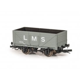 7-Plank Open Wagon LMS Grey '351270' (TT)