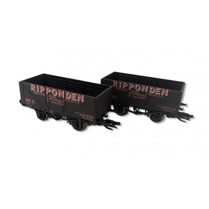 Peco 7-Plank Open Wagon (Twin Pack) Ripponden, No. 8 & 10 (TT)