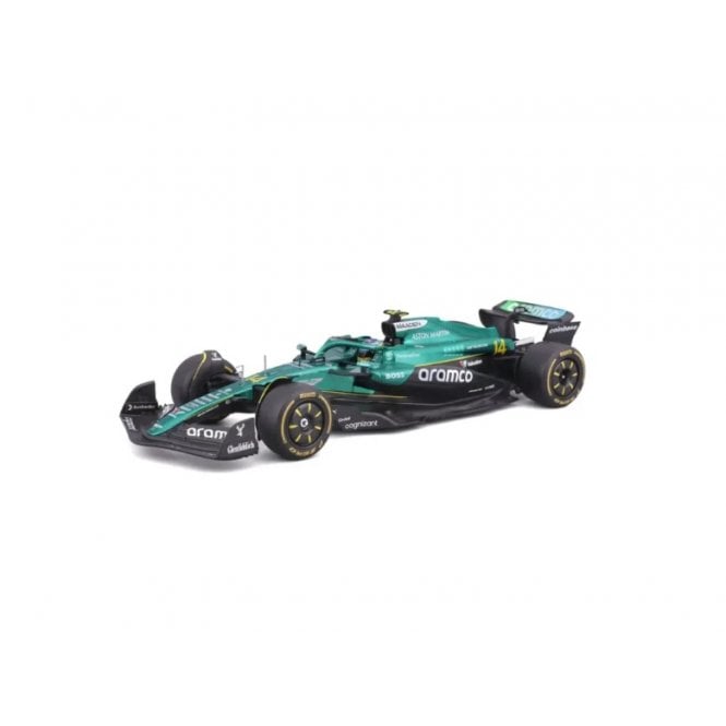 Bburago Aston Martin F1 AMR24 #14 Alonso w/helmet 2024 (1:24)