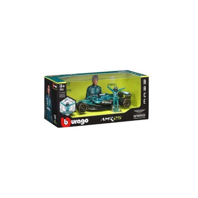 Bburago Aston Martin F1 AMR24 #18 Stroll w/driver figure 2024 (1:24)
