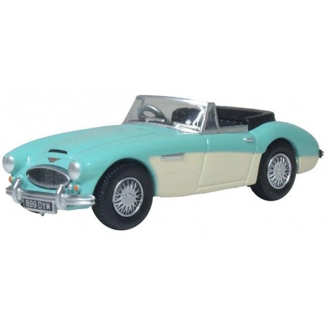 Oxford Diecast Austin Healey 3000 Florida Green/Ivory White (1:76)