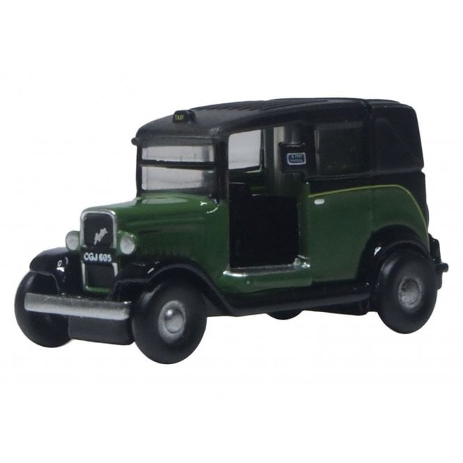 Oxford Diecast Austin Low Loader Taxi Green (N)