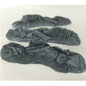 Battle Zone Mixed Debris Barricades (28mm Scale)