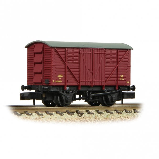 Graham Farish BR 10T Meat Van BR Crimson 'B870009' (N)