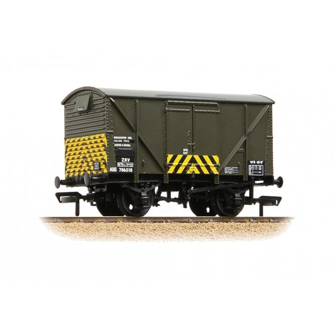 Bachmann BR 12T Ventilated Van Plywood Sides BR Dept. Olive w/Chevrons