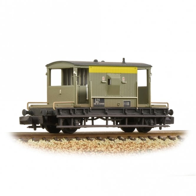 Graham Farish BR 20 Ton Brake Van - BR Engineers Grey & Yellow (Weathered)
