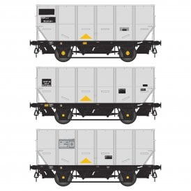 Accurascale BR 24.5T HOP24/HUO Coal Hopper - Grey pre TOPS- Pack S (3-pack)