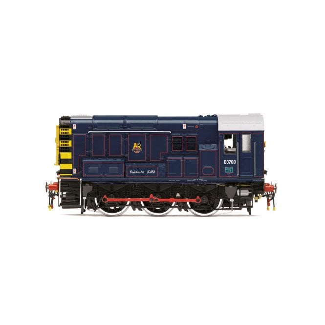 Hornby BR Class 08 08593/D3760 'Colchester TMD' Retro Lined Dark Blue