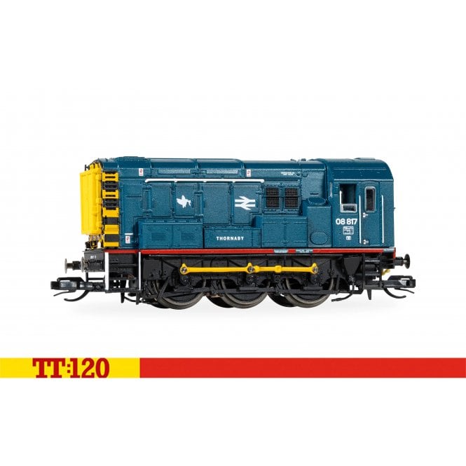 Hornby BR Class 08 08817 'Thornaby' BR Blue (TT)