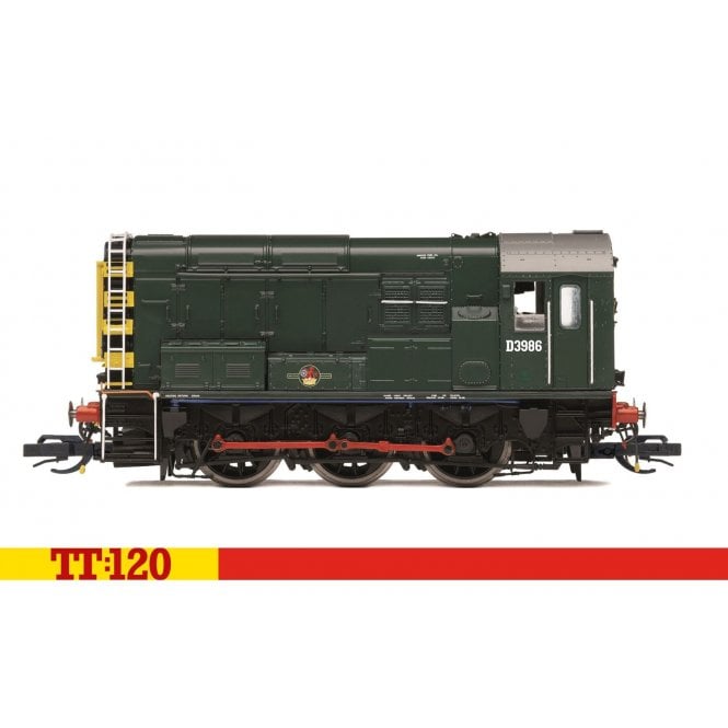 Hornby BR Class 08 D3986 BR Green (Late) Wasp Stripes (TT)