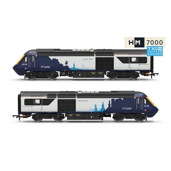 Hornby BR Class 43 HST 43128 & 43135 Scotrail Inter7City (Sound Fitted)