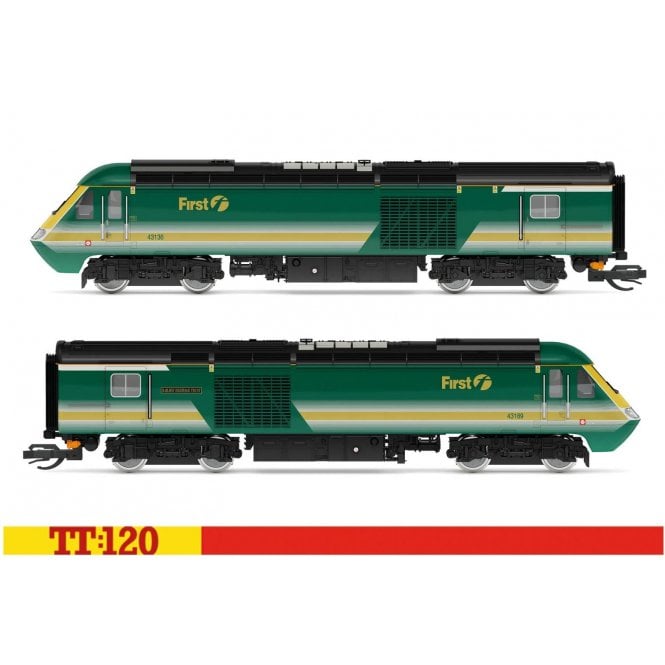 Hornby BR Class 43 HST 43136 & 43189 FGW Gold Stripe (TT)