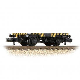 Graham Farish BR Ex-Conflat Runner Wagon BR Yellow & Black Wasp Stripes