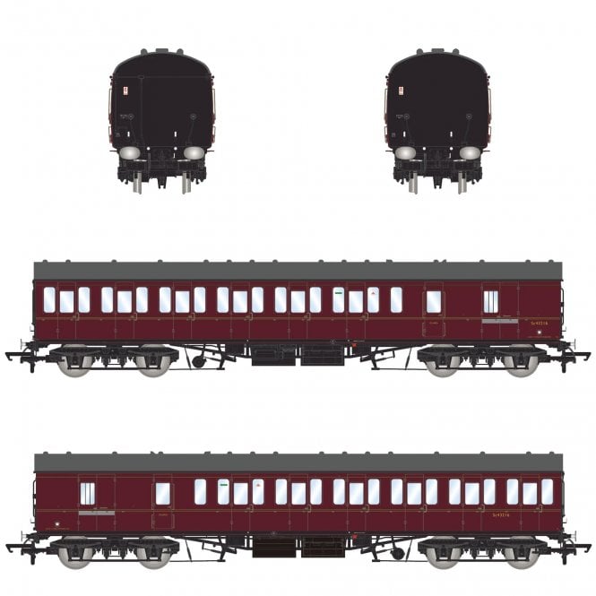 Accurascale BR Mk1 57' Suburban BS 'SC43216' Lined Maroon (Low)