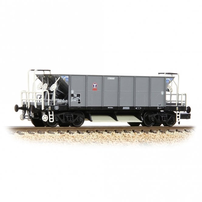 Graham Farish BR YGB 'Stingray' Bogie Hopper Wagon Transrail Grey