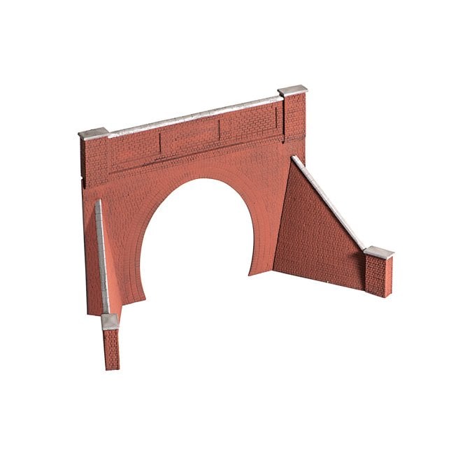 Wills Brick Tunnel Mouth & Wing Walls - Single Track