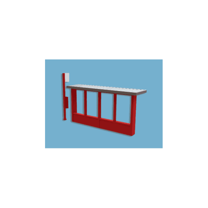 Modelscene Bus Stops (2) & signs (6)