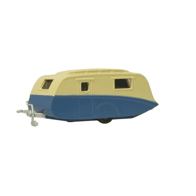 Oxford Diecast Caravan Blue/Cream (N)