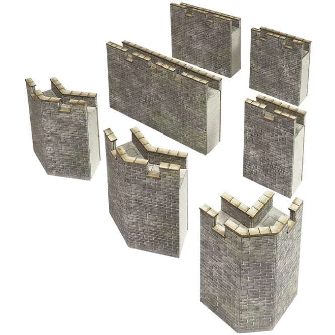 Metcalfe N Castle Curtain Walls - N Scale