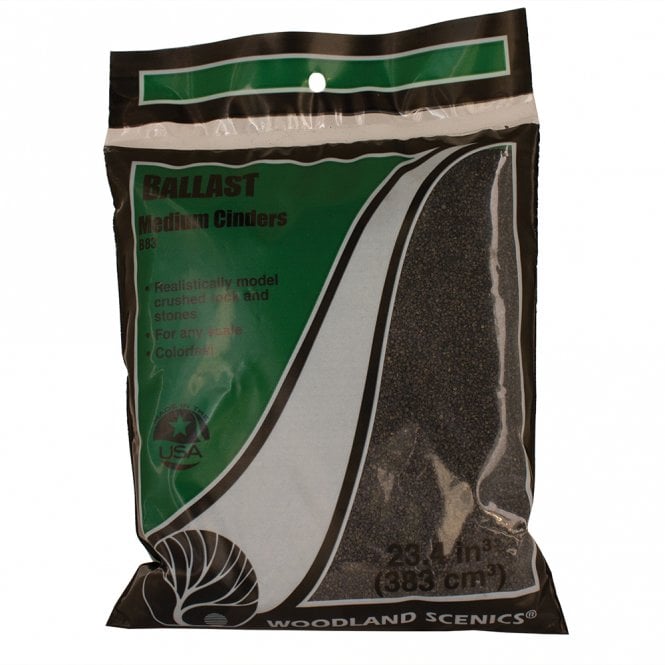 Woodland Scenics Cinders Medium Ballast (Bag)