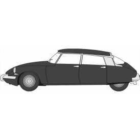 Oxford Diecast Citroen DS19 Black (1:76)