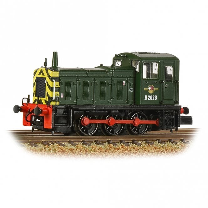 Graham Farish Class 03 D2028 BR Green (Wasp Stripes)