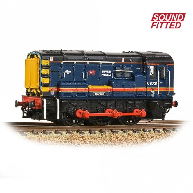 Graham Farish Class 08 08721 Starlet BR Red Star Express Parcels-DCC Sound (N)